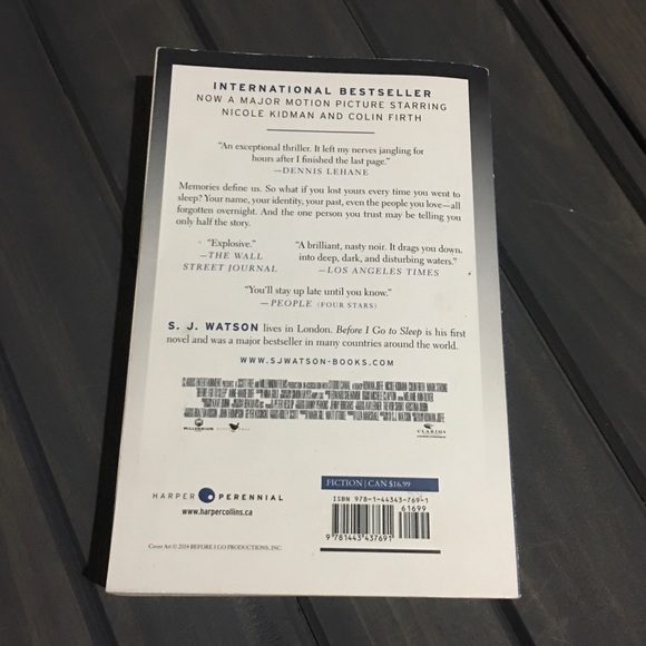 Before I go to sleep by S J Watson book novel - Picture 2 of 2